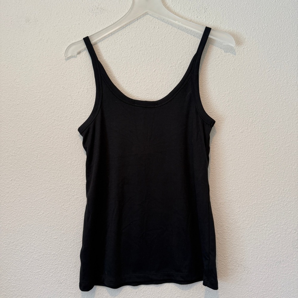 Double Zero Women Black Scoop Neck Camisole Tank Top Size Large NEW
